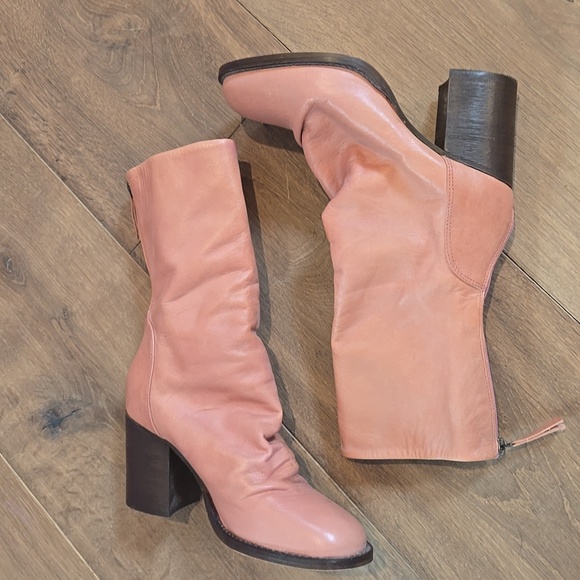 Free People Elle Block Heel Boots EUC - Picture 5 of 8